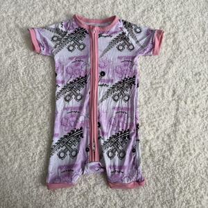 柔软竹纤维婴儿短款连体衣连体睡衣新生儿睡衣舒适透气供应商 - Product Image 5