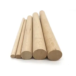 Factory Wholesale Chamfering Wood Dowel Rods Pine Wood Dowels Decorative Wood Dowel