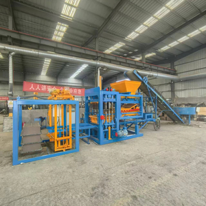 Machine de fabrication de pavés en béton hydraulique entièrement automatique Qtj4-18, machine à blocs Hourdi avec ligne de production de briques à moteur - Product Image 1