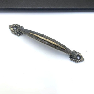 Furniture Handle Bar Zinc Alloy Antique Bronze Imitation <b>Gold</b> Drawer <b>Cabinet</b> Kitchen Hardware 116mm 96mm Hole Distance - Product Image 4