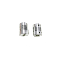 Couplage d'arbre flexible D20 L25 5x8mm 5x5mm |   Coupleur de moteur en alliage d'aluminium résistant à la corrosion pour imprimante 3D axe Z 100 Nm