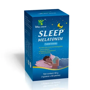 Sleep Melatonin Tablet Wild jujube kernel health organic supplement herbal Magnesium fall asleep cycle mood calm natural Candy