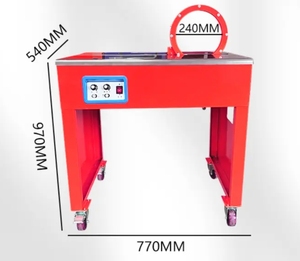 Máy Đóng Đai Dạng Dải Nhựa Pvc Pp Tự Động Hoàn Toàn Cho Bún Mì Rau Củ - Product Image 3