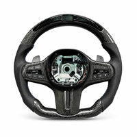   Volant de direction en fibre de carbone LED G20 pour G30 G21 G22 G23 M340i 330i 320i 325i G26 G42 G29 Volant de direction de voiture personnalisé