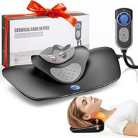 Appareil de traction cervicale chauffant et dynamique, conçu sur mesure, avec impulsions basse fréquence pour la physiothérapie à domicile et le soulagement de la douleur