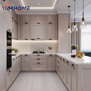 Meubles de <span class=keywords><strong>cuisine</strong></span> en bois massif laqué blanc sur mesure et ensemble de meubles de salle de bain modernes |   <span class=keywords><strong>Cuisine</strong></span> complète - Product Image 3