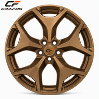 Jantes CF forgées à cinq branches, bronze, neuves, 18-20 pouces, 5x114.3 ET pour coupes sport JDM, jantes de performance