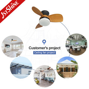 Ventilador de techo con luces LED, 1 unidad, fabricante, decorativo, con cuchillas de color de transferencia de agua - Product Image 5