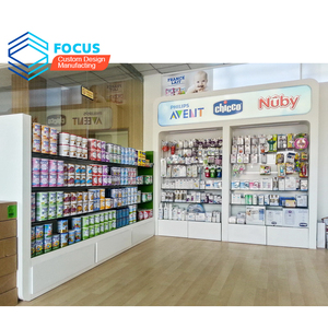 Étagères de Pharmacie en bois de Magasin de Pharmacie Comptoir Mobilier Design Pour La Décoration - Product Image 2