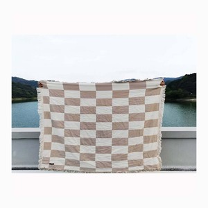 2024 Hot Style <strong>Custom</strong> Cotton New Geometric Fashionable Vintage <strong>Large</strong> Woven Blanket Super Soft Reversible <strong>Tapestry</strong> Throws Blanket - Product Image 3