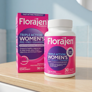 Cápsulas Florajen para Mujeres, Triple Acción Probiótica + Prebiótica + Arándano Rojo, Apoyo Inmunológico - Product Image 2