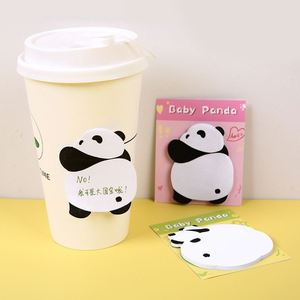 8 Blocs de notes adhésifs Kawaii en gros, mignons animaux panda, autocollants, bloc-notes colorés - Product Image 4