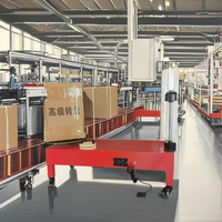 Machine semi-automatique d'emballage de film étirable en plastique à chaud pour boîtes en carton et bagages manuelle pour textiles chimiques