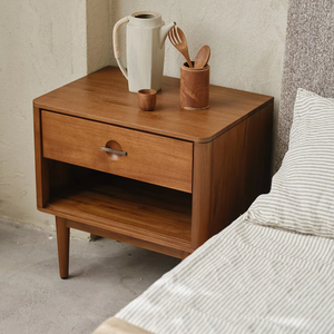 Mesa de Noche de Madera de Teca Sólida (Sin Accesorios) Fabricada en Chongqing, Serie Integrada para Dormitorio - Product Image 3