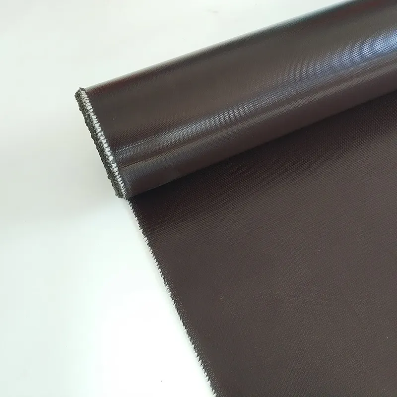 Factory Cheap Roll Cloth Black Silicone Coated Fiberglass Fabric