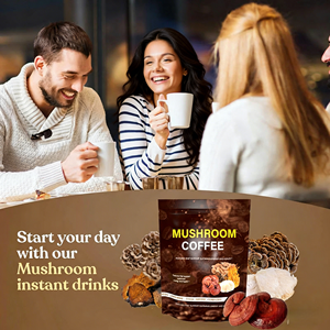Café instantané aux champignons 5 en 1 OEM ODM : extrait de Cordyceps Militaris, Reishi, Chaga et Crinière de <span class=keywords><strong>lion</strong></span> pour la santé - Product Image 5
