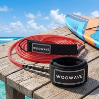Laisse de surf droite en TPU de haute qualité, vente en gros d'usine, personnalisable avec LOGO, pour planche de SUP et de surf