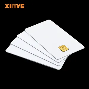 Sle5542 Sle5528 4442 4428 Ic Chip Aangepaste Blanco Afdrukbare Blanco Pvc Smartcard Rfid Contact Ic Kaarten Op Maat