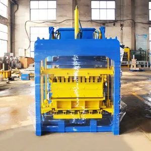 QTJ4-25 Better Quality Free Molds Design Interlocking Cement Concrete Paver Road Building Block Making Machine Morocco