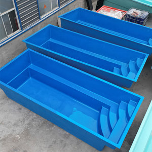 Günstiges Einbau-Schwimmbecken-Set ab Werk, Blau, für Familien, Spa Whirlpool, Familien- & Erwachsenen-Außenpool, GFK-Tauchbecken - Product Image 6