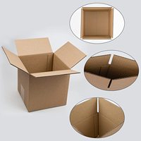Boîtes d'Expédition Pliables en Carton Ondulé en Papier Kraft Noir, Fabrication Usine, Conception Personnalisée, avec Logo Personnalisé