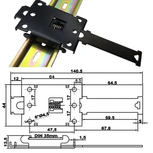 Clip de rail de guidage en métal support d'installation de rail de guidage fournisseur d'accessoires de rail de guidage