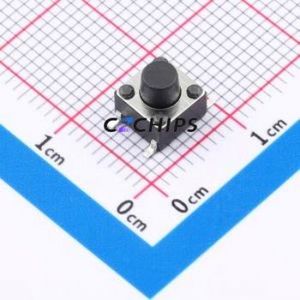 BTS0D0032EBG00 Tactile Switch SMD-4P,6x6mm Switch Round Button 2.6N Vertical Mount 6mm - Product Image 1