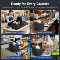 Printer Thermal E-PS 80mm TM-T82X Kecepatan Tinggi 250mm/s, Printer POS Cocok untuk Pencetakan Struk Dapur dan Ritel