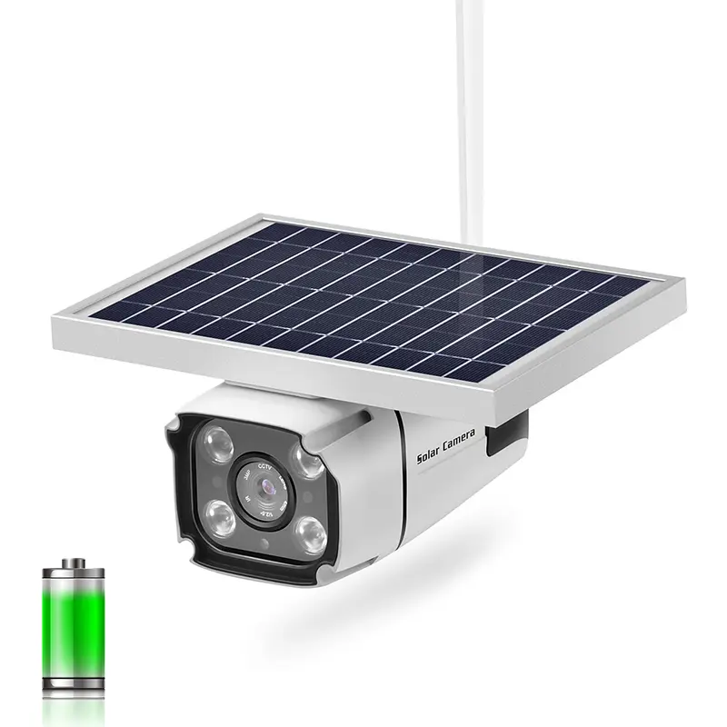 Câmera ip67, à prova d' água, inteligente, solar, h.265, wi-fi, 1080p, cctv ip