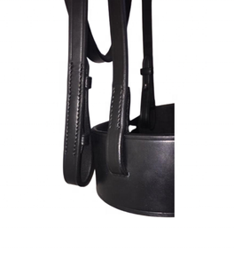 Ensemble de bridon de dressage en cuir équin de qualité supérieure avec frontales et muserolle ornées de strass, équipement équestre anatomique - Product Image 2