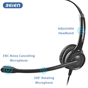 Casco de conferencia con cable de alta calidad 2024, auriculares de centro de llamadas de un lado, auriculares USB con micrófono, cancelación de ruido para oficina - Product Image 4