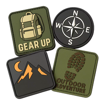 Patchs personnalisés en PVC/caoutchouc pour brassard, motif cœur/fleur |   Appliqué |   Boucle auto-agrippante |   Chapeaux pour activités de plein air |   Personnalisation du logo de la marque |   Rapide