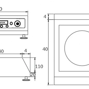 Cuisinière à induction commerciale 3500W, plaque de cuisson électrique à bobine en cuivre concave, pour l'industrie, les hôtels, les restaurants, les cuisines - Product Image 5