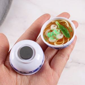 ชามพอร์ซเลนจำลองขนาดใหญ่ 4 ซม. สี<span class=keywords><strong>ขา</strong></span>วสไตล์จีน ลายฟ้า<span class=keywords><strong>ขา</strong></span>ว จานเล็กสำหรับเล่นอาหารจิ๋ว งานฝีมือเรซิ่น DIY สำหรับใส่ซุป - Product Image 3