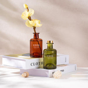 Bouteille d'arôme en gros, <span class=keywords><strong>parfum</strong></span> d'intérieur, 120 ml, bouteille ronde en verre vide pour diffuseur à bâtonnets, faible MOQ avec bâtonnets - Product Image 2