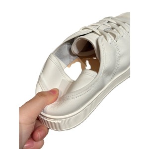 รองเท้าผ้าใบสีขาวแบบสองชิ้นเนื้อนุ่มพิเศษ แผ่นรองเท้าหนังม้า เหมาะสำหรับทุกโอกาส สไตล์ลำลองและสปอร์ต รองเท้าผู้หญิงทันสมัย - Product Image 5