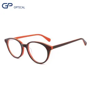 Buena calidad personalizar Logo gafas para niños diseñador redondo lujo anteojos Anti luz azul gafas niños