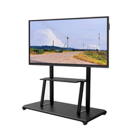 Mesin Whiteboard Interaktif 75-Inci Sistem Operasi Ganda Android/Windows-4K Layar Besar untuk Rapat Kantor Pengajaran Sekolah