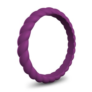 Atacado Simples Fino e Empilhável Anéis De Dedo De Borracha Moda Bandas De Casamento Esporte Impermeável Torção Anel De Silício para Mulheres Homens - Product Image 5