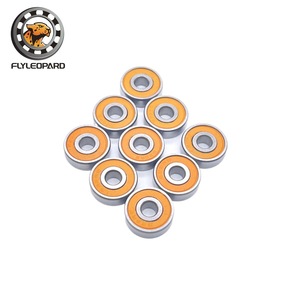 Roulement à billes à gorge profonde en acier Flyleopard 6900 2RS avec capuchon orange 10x22x6mm pour boîtier de pédalier de vélo - Product Image 1