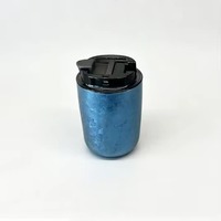 Mug à café isotherme Junvoy de luxe élégant en titane pur - Haute qualité, portable, mini-format, anti-fuite, maintien au chaud de 6 à 12 heures
