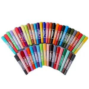 أقلام تلوين كبيرة للأطفال الأكثر مبيعاً تحتوي على 24 قلم ملون لرسومات فنية
