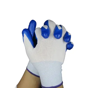 Механик 13 г полиэстер с нитриловым покрытием рабочие строительные перчатки для продажи