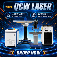 Machine de soudage au laser à fibre QCW, soudeuse au laser portative pour le soudage de l'acier inoxydable, de l'aluminium, du cuivre et des métaux