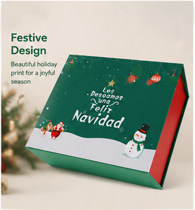 Wholesale Red Green Christmas Advent Calendar <b>Box</b> Rigid Cardboard <b>Empty</b> Mystery Blind <b>Box</b> <b>for</b> Small Jewelry and Surprise <b>Gift</b> - Product Image 3