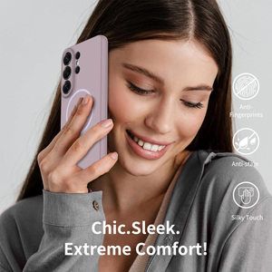 Custodia per <span class=keywords><strong>Samsung</strong></span> S26 Ultra Viola Tinta Unita, Resistente, Magnetica, con Finitura Soft Touch e Protezione Lente con Fori di Precisione - Product Image 2