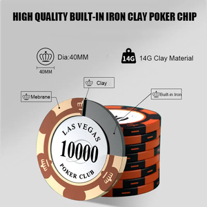 0,25 25 <span class=keywords><strong>Cent</strong></span> Las Vegas Crown Professionelle 14g 14 Gramm China Echte Casino Günstige Clay Texas Hold'em Pokerchips zum Verkauf - Product Image 4
