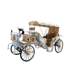 Calèche électrique de tourisme à toit ouvert, style rétro victorien, pour parc d'attractions, rue piétonne et défilé - Product Image 2