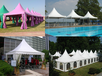 Carpa árabe exterior de 10x10, carpa pagoda económica, toldo para bodas y eventos, carpa gazebo exterior en venta