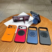 Coque de téléphone antichoc avec support miroir pour iPhone 18 17 16 15 14 Pro, style maquillage, accessoires de téléphone pour Samsung A17 A27 A37 A57